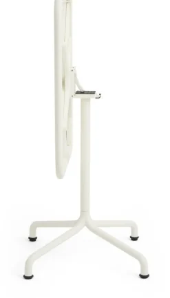 Table de jardin rectangulaire en aluminium laqué blanc cassé 60x70x74cm Deville - HAY