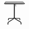 Table de jardin rectangulaire en aluminium laqué gris anthracite 60x70x74cm Deville - HAY