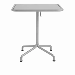 Table de jardin rectangulaire en aluminium laqué gris argenté 60x70x74cm Deville - HAY
