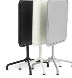 Table de jardin rectangulaire en aluminium laqué gris argenté 60x70x74cm Deville - HAY