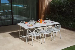 Table de jardin rectangulaire en aluminium mocha 220x100x76cm Fred's - Fatboy