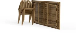 Table de jardin rectangulaire en aluminium mocha 220x100x76cm Fred's - Fatboy