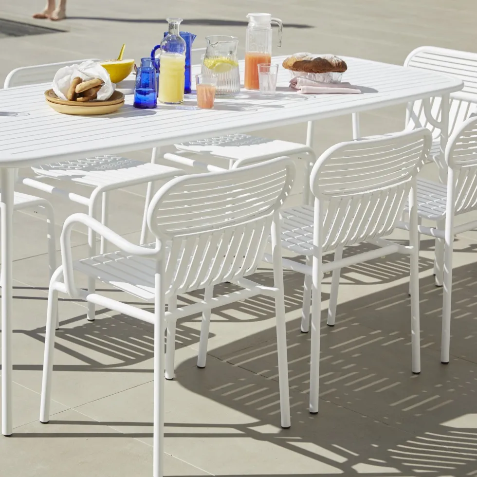 Table de jardin rectangulaire jaune 220 cm Week-End - Petite Friture