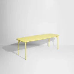 Table de jardin rectangulaire jaune 220 cm Week-End - Petite Friture
