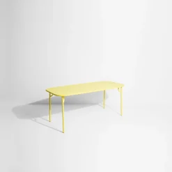 Table de jardin rectangulaire jaune 180 cm Week-End - Petite Friture