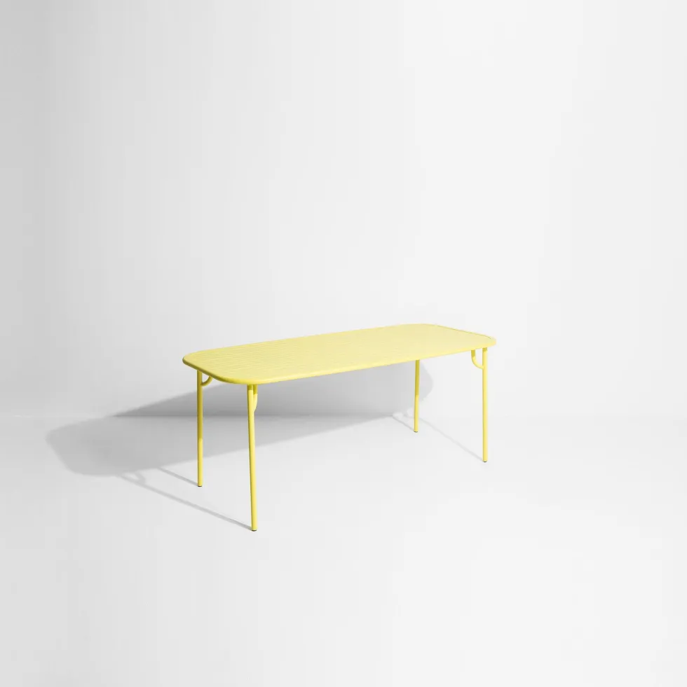 Table de jardin rectangulaire jaune 180 cm Week-End - Petite Friture