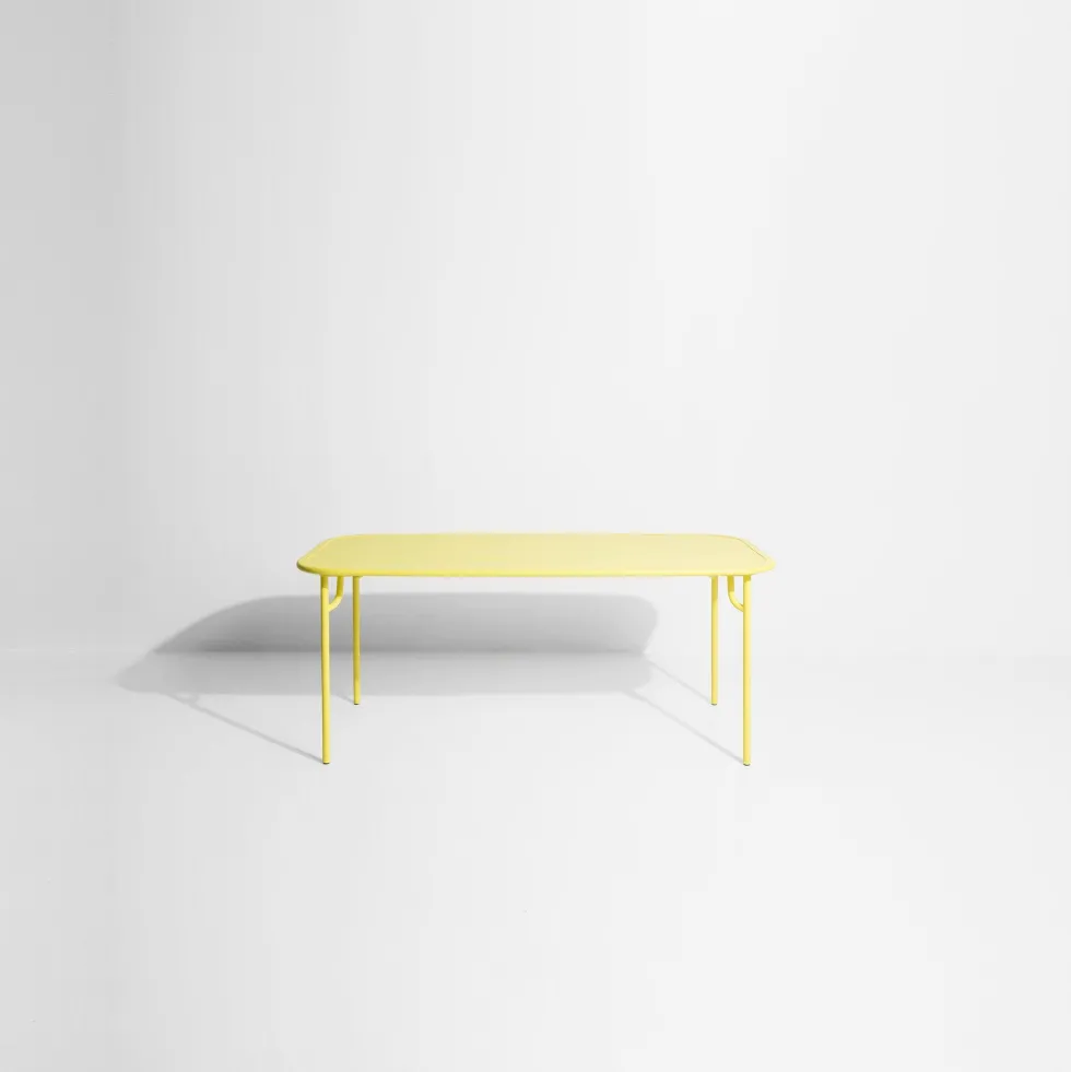Table de jardin rectangulaire jaune 180 cm Week-End - Petite Friture