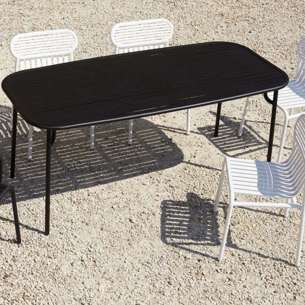 Table de jardin rectangulaire jaune 180 cm Week-End - Petite Friture