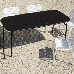 Table de jardin rectangulaire noire 180 cm Week-End - Petite Friture