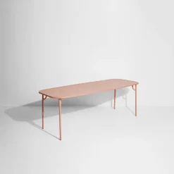 Table de jardin rectangulaire rose blush 220 cm Week end - Petite friture