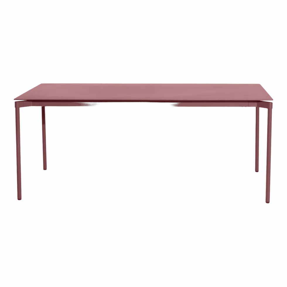 Table de jardin rectangulaire rouge brun Fromme - Petite friture