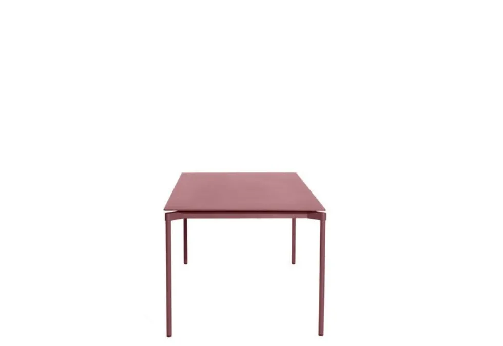 Table de jardin rectangulaire rouge brun Fromme - Petite friture