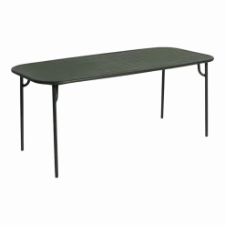 Table de jardin rectangulaire vert bouteillle 180 cm Week end - Petite friture