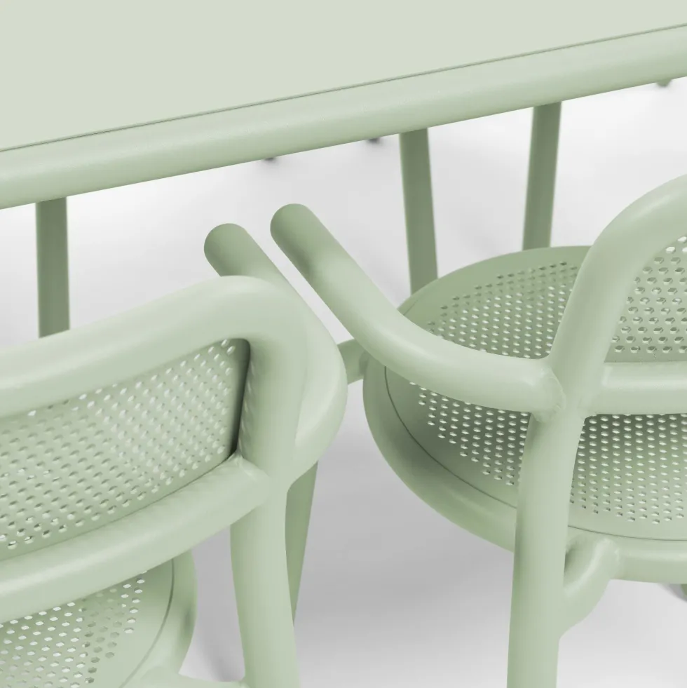 Table de jardin rectangulaire verte Toni Tablo - Fatboy