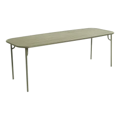 Table de jardin rectangulaire vert jade 220 cm Week end - Petite friture