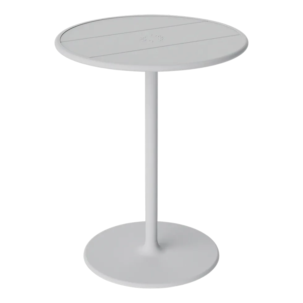 Table de jardin ronde en aluminium gris clair 60x76cm Fred's - Fatboy