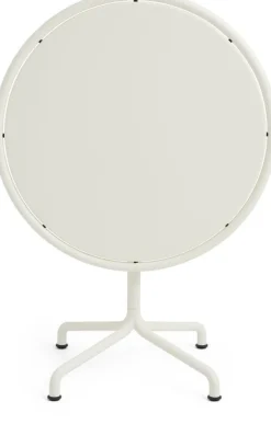Table de jardin ronde en aluminium laqué blanc cassé 80x74cm Deville - HAY