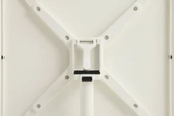 Table de jardin ronde en aluminium laqué blanc cassé 80x74cm Deville - HAY