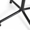 Table de jardin ronde en aluminium laqué gris anthracite 80x74cm Deville - HAY