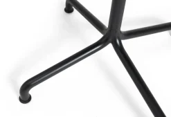 Table de jardin ronde en aluminium laqué gris anthracite 80x74cm Deville - HAY