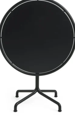 Table de jardin ronde en aluminium laqué gris anthracite 80x74cm Deville - HAY