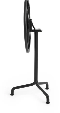 Table de jardin ronde en aluminium laqué gris anthracite 55x74cm Deville - HAY