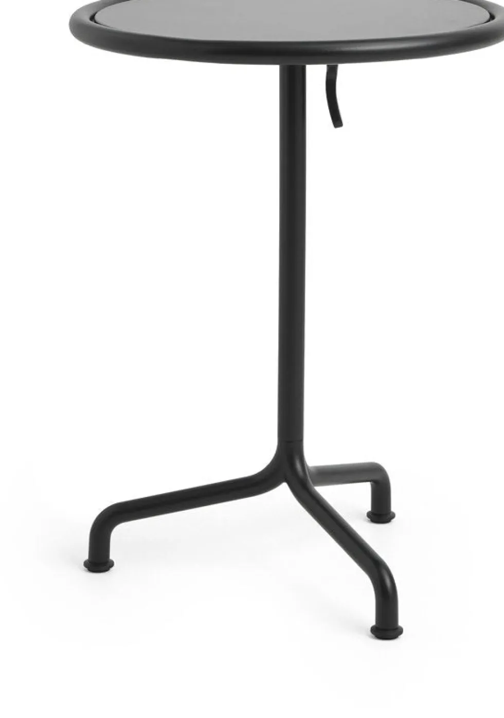 Table de jardin ronde en aluminium laqué gris anthracite 55x74cm Deville - HAY