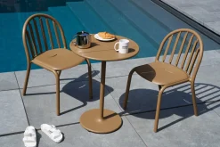 Table de jardin ronde en aluminium mocha 60x76cm Fred's - Fatboy