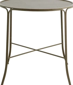 Table de jardin ronde en fer vert 75x74cm Aras - Nordal
