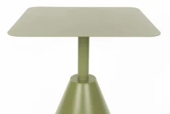 Table d'extérieur carrée en métal vert 70 x 70 x 76 cm Axis - The Cool Republic