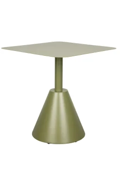 Table d'extérieur carrée en métal vert 70 x 70 x 76 cm Axis - The Cool Republic