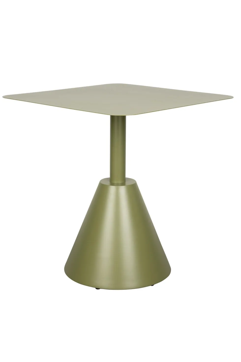 Table d'extérieur carrée en métal vert 70 x 70 x 76 cm Axis - The Cool Republic