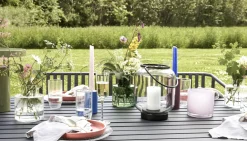 Table d'extérieur en métal noir 191x92xh75cm Villa - Hübsch