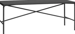 Table d'extérieur en métal noir 191x92xh75cm Villa - Hübsch