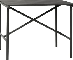 Table d'extérieur en métal noir 90x90xh76cm Villa - Hübsch