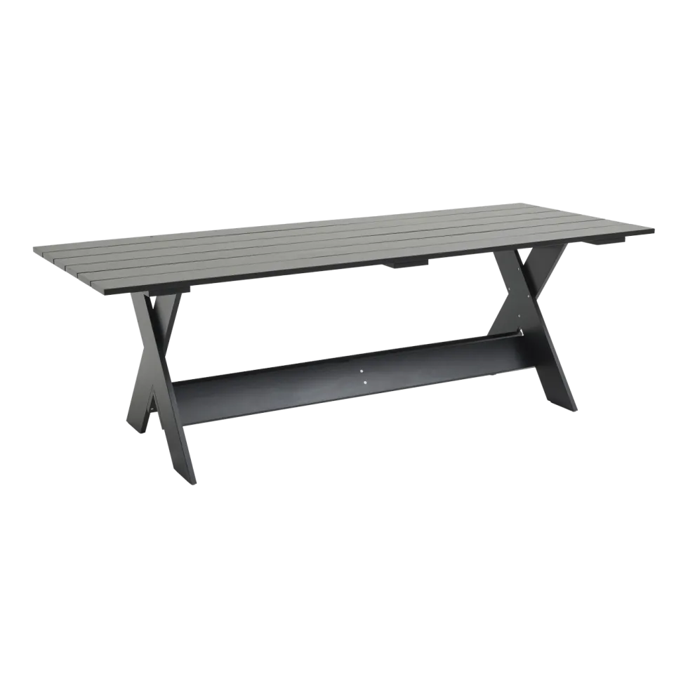 Table d'extérieur en pin laqué à l'eau noir 230 cm Crate - Hay