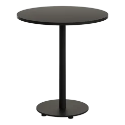 Table d'extérieure ronde en acier thermolaqué noir graphite 70 cm Moka - TIPTOE