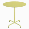 Table d'extérieur ronde en aluminium jaune citron avec pieds 74cm pico - Houe