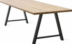 Table d'extérieur teck massif et noir 215x100 cm Matteo - Vincent Sheppard