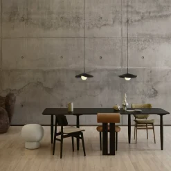 Table à dîner en chêne noir 95 x 250 cm Oku - NORR11