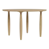 Table à dîner ronde en chêne naturel 120 cm Oku - NORR11