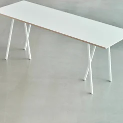 Table en acier noire L200 cm Loop Stand - HAY