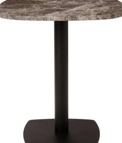 Table en acier noir et plateau en marbre cm Gather - Umage