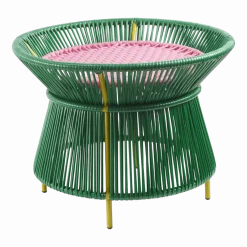 Table en acier vert Caribe - Ames