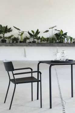 Table en aluminium noir 75 cm August - Serax