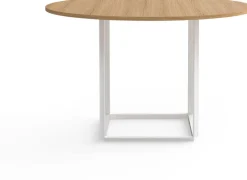 Table en chêne clair et structure blanche 120cm Florence - New Works