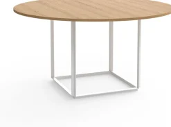 Table en chêne clair et structure en acier blanc 145cm Florence - New Works