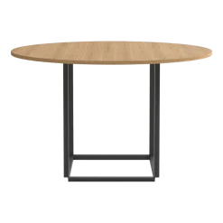 Table en chêne clair et structure noire 120cm Florence - New Works-2