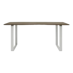 Table en chêne massif fumé et aluminium gris 170 x 85 cm 70/70 - Muuto