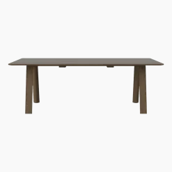 Table en chêne massif fumé huilé 100 x 220 cm Hill - Bolia
